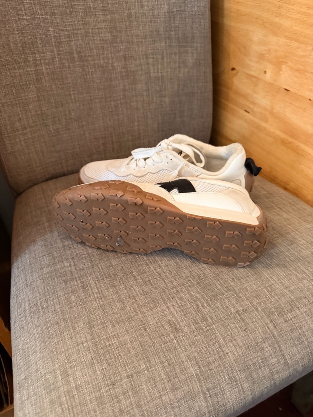 Kate spade K as in Kate White & Black Mesh & Leather Sneakers - Picture 10 of 10